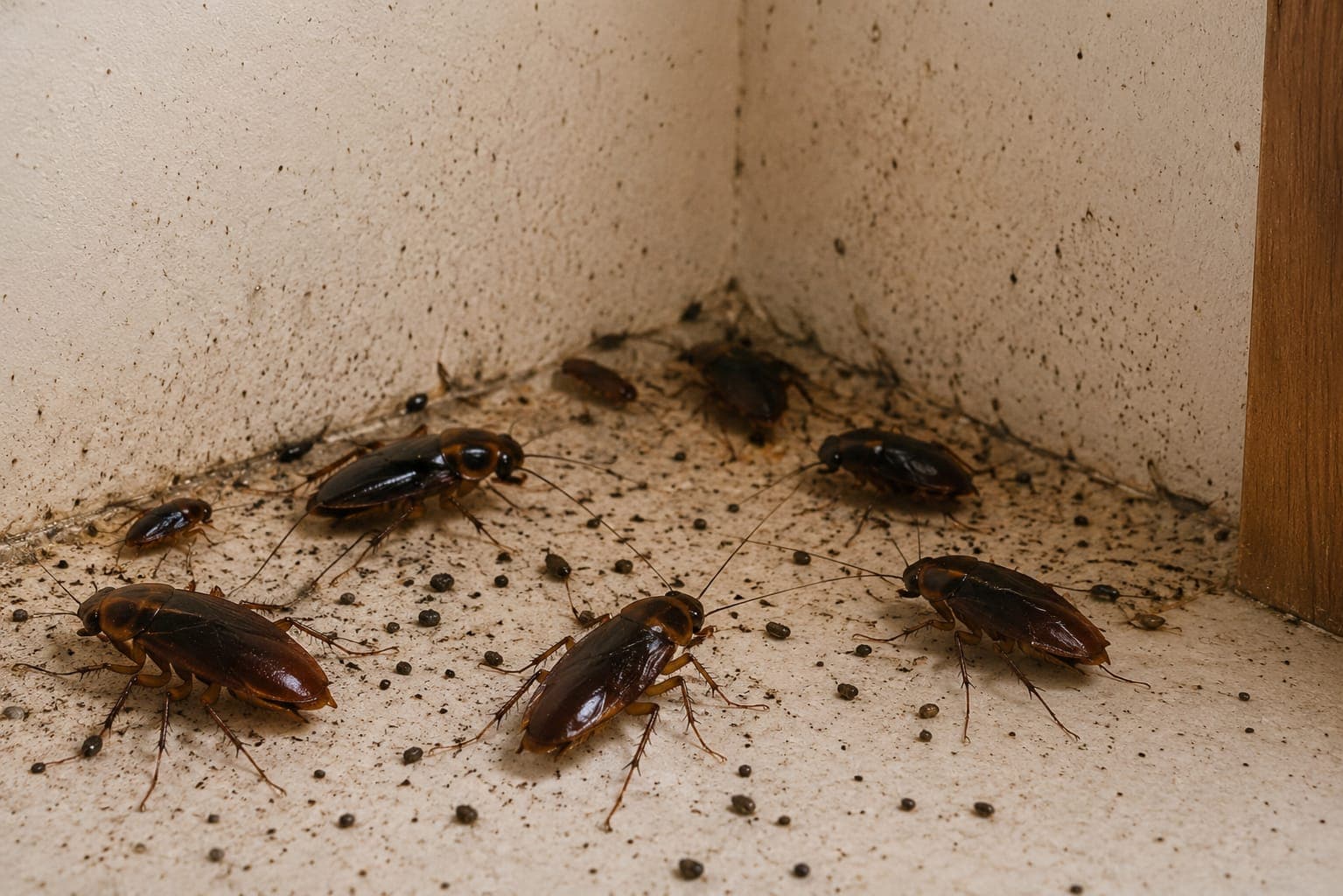 Cockroach Control in Chennai before treatment in Chennai