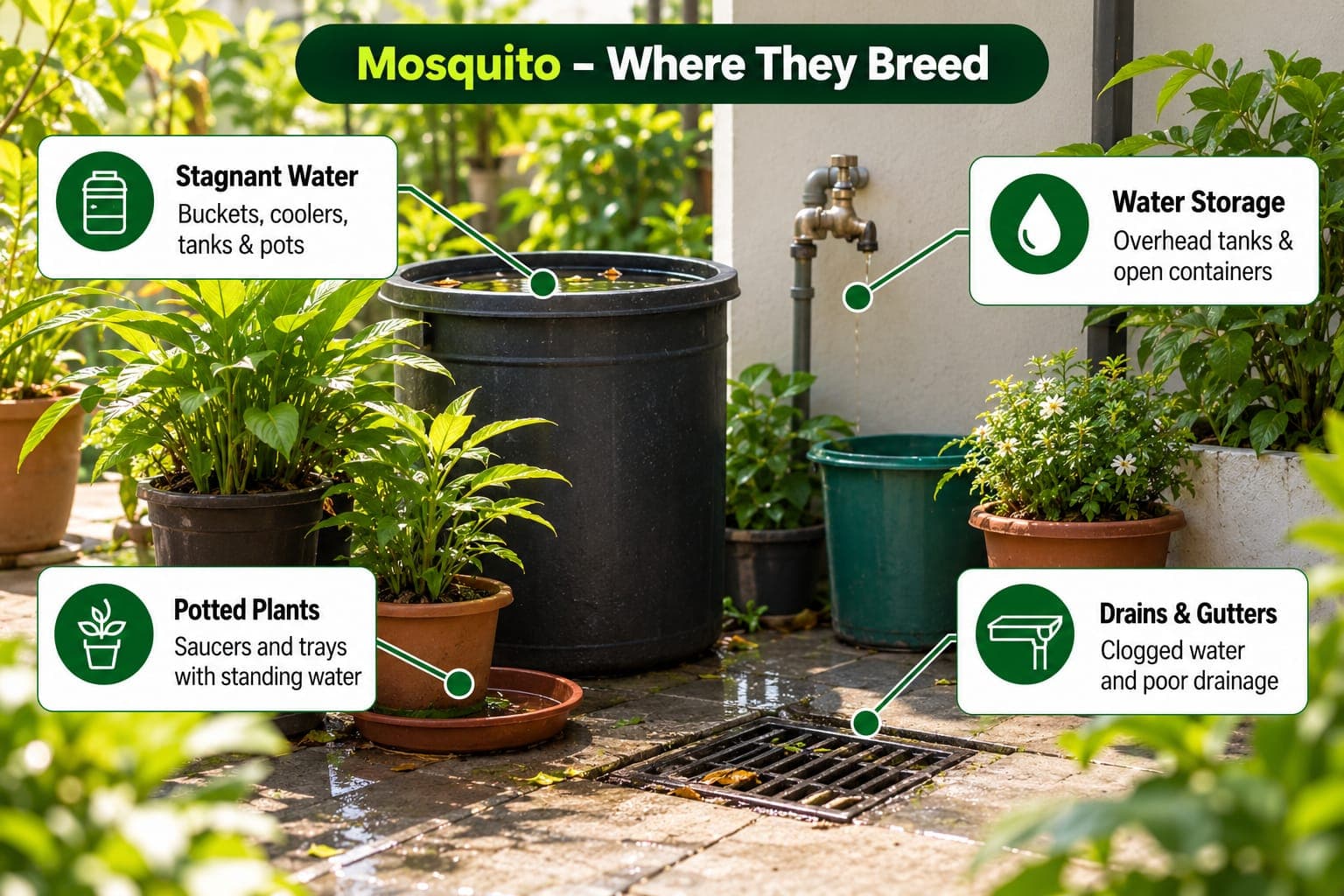 Where Do Mosquitoes Commonly Breed? - Mosquito Control in Chennai Chennai